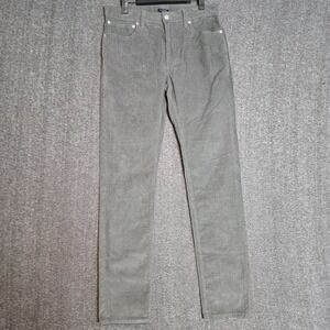 J.Crew Chino Pants Mens 29x32 Gray Slim Flex Corduroy Stretch Casual